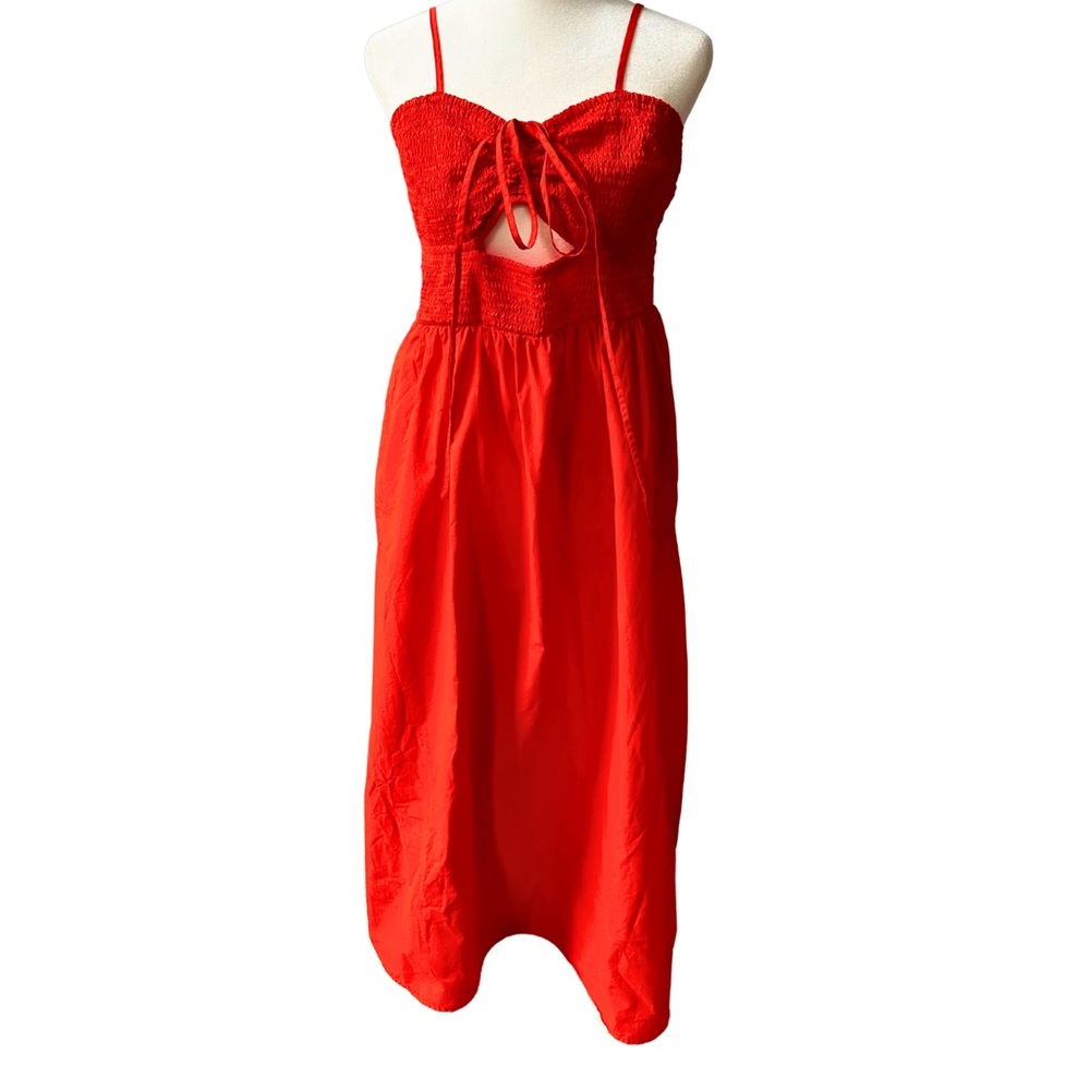 Universal Thread Red Maxi Dress with Sweetheart Neckline